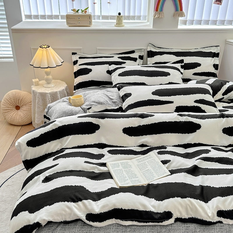Pure Cotton Bed Sheets Set Minimalist Soft Bedding for Home