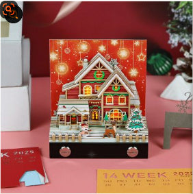 Christmas Snow House Calendar - Holiday Home Decor & Seasonal Planner