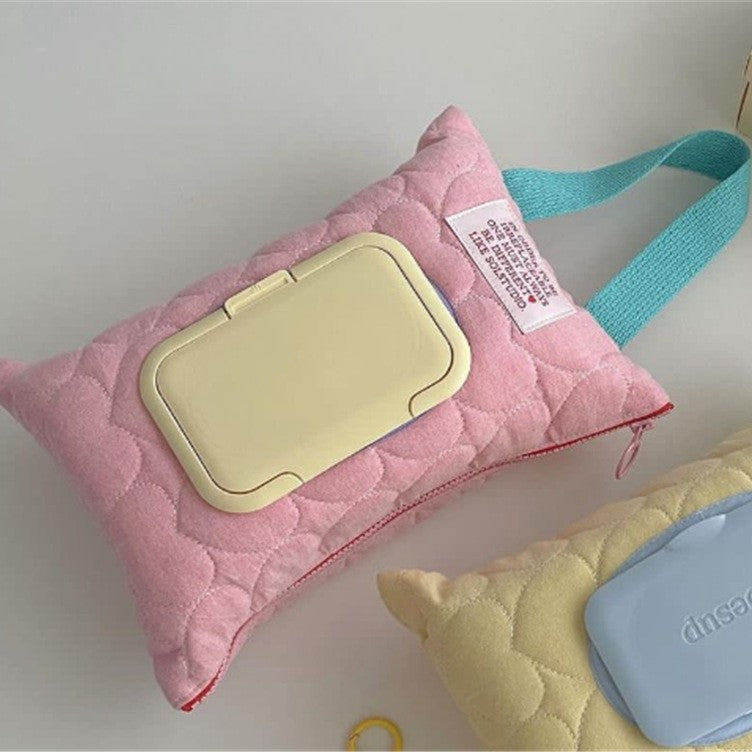 Portable Wet Tissue Box Holder with Removable Flip Cover - Multi-Color