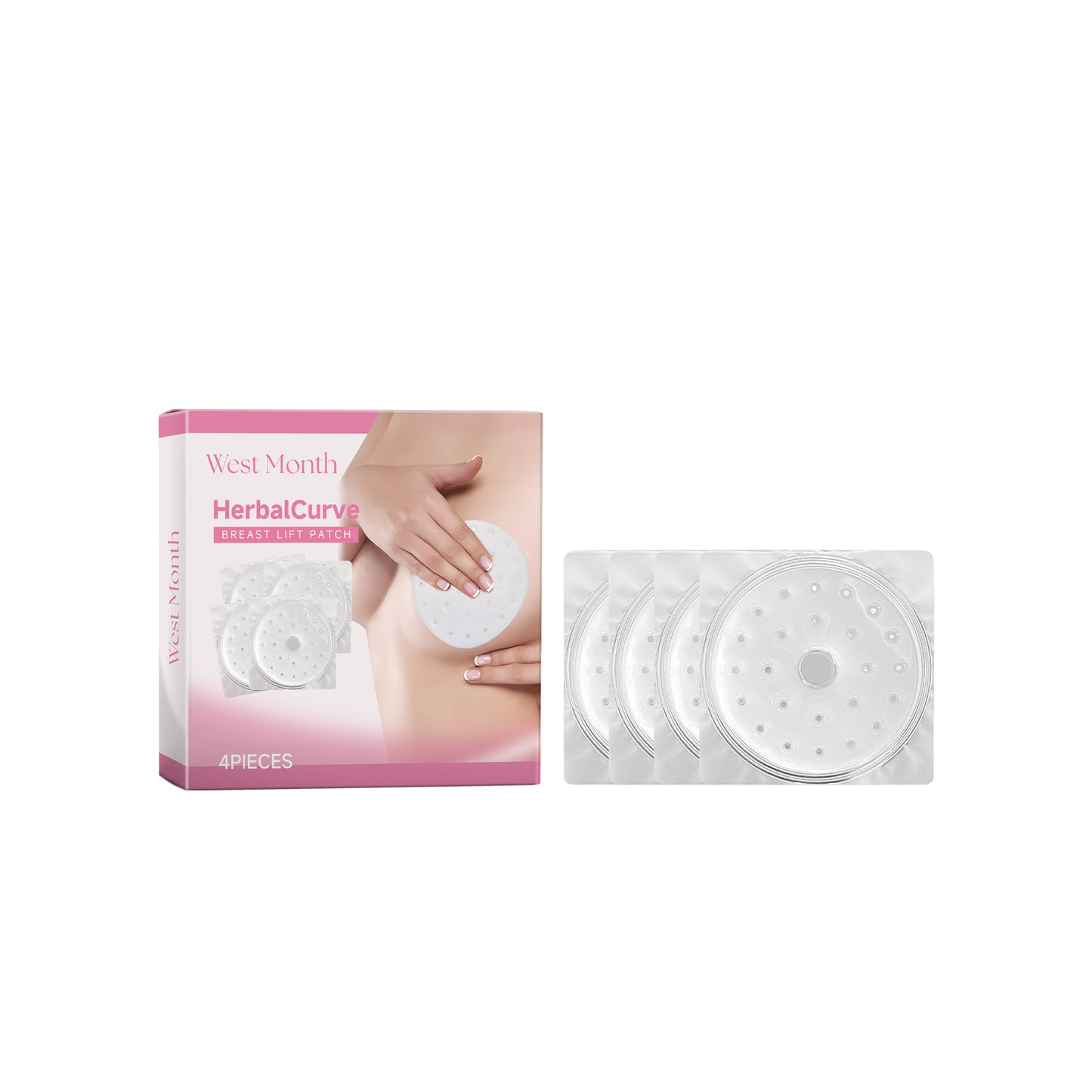Breast Lift Firming Patches - 4 Piece Set for Sagging Skin Enhancement