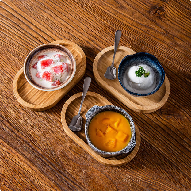 Japanese Style Porcelain Dessert Bowl for Afternoon Tea & Ice Cream
