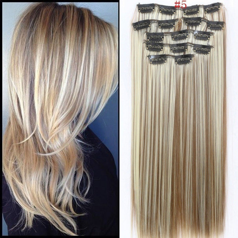 Clip-In Hair Extensions Set - Straight, Multiple Styles