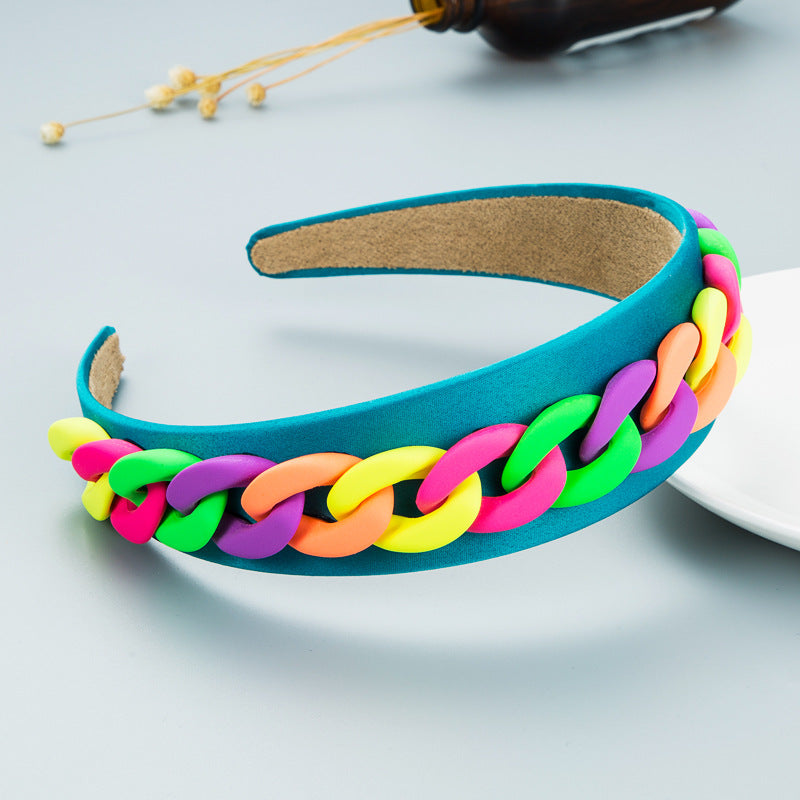 Women's Wide Brim Colorful Headband