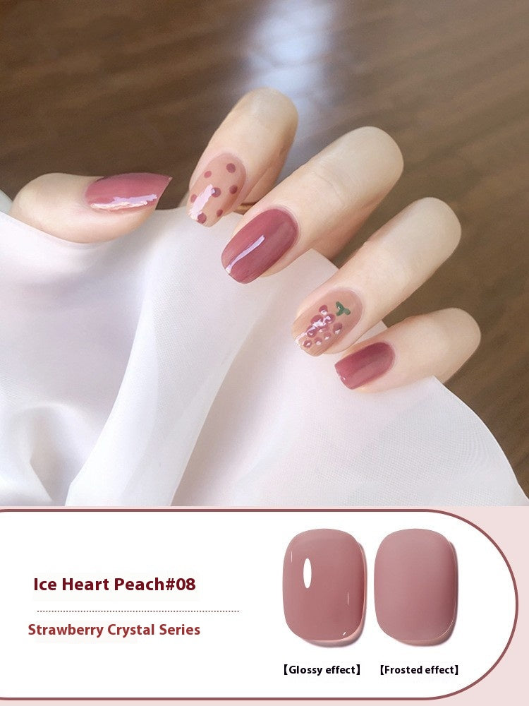 Ice Transparent Nude Gel Nail Polish All-Match - Waterproof & UV Safe