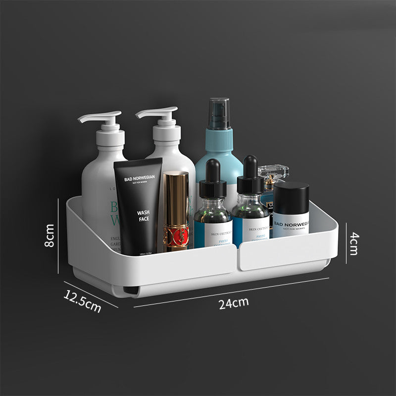 Punch-Free Wall-Mounted Bathroom Toilet Storage Shelf - Nordic Style