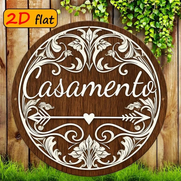 Metal Tin Wall Decoration - 20 cm x 20 cm