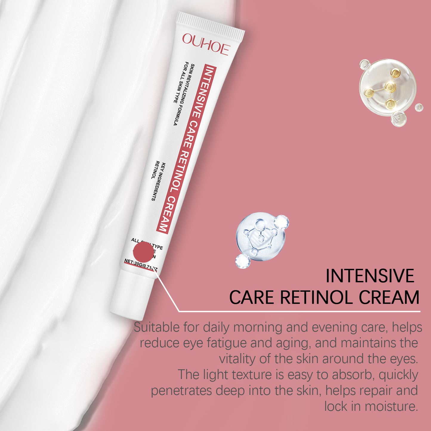 Firming Eye Cream - Moisturizing Anti-Aging Treatment for Fine Lines, 20g