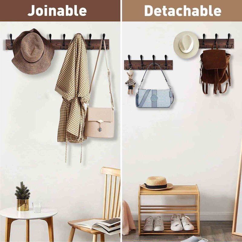 Minimalist Solid Wood Wall Hook - Versatile Home Storage Organizer