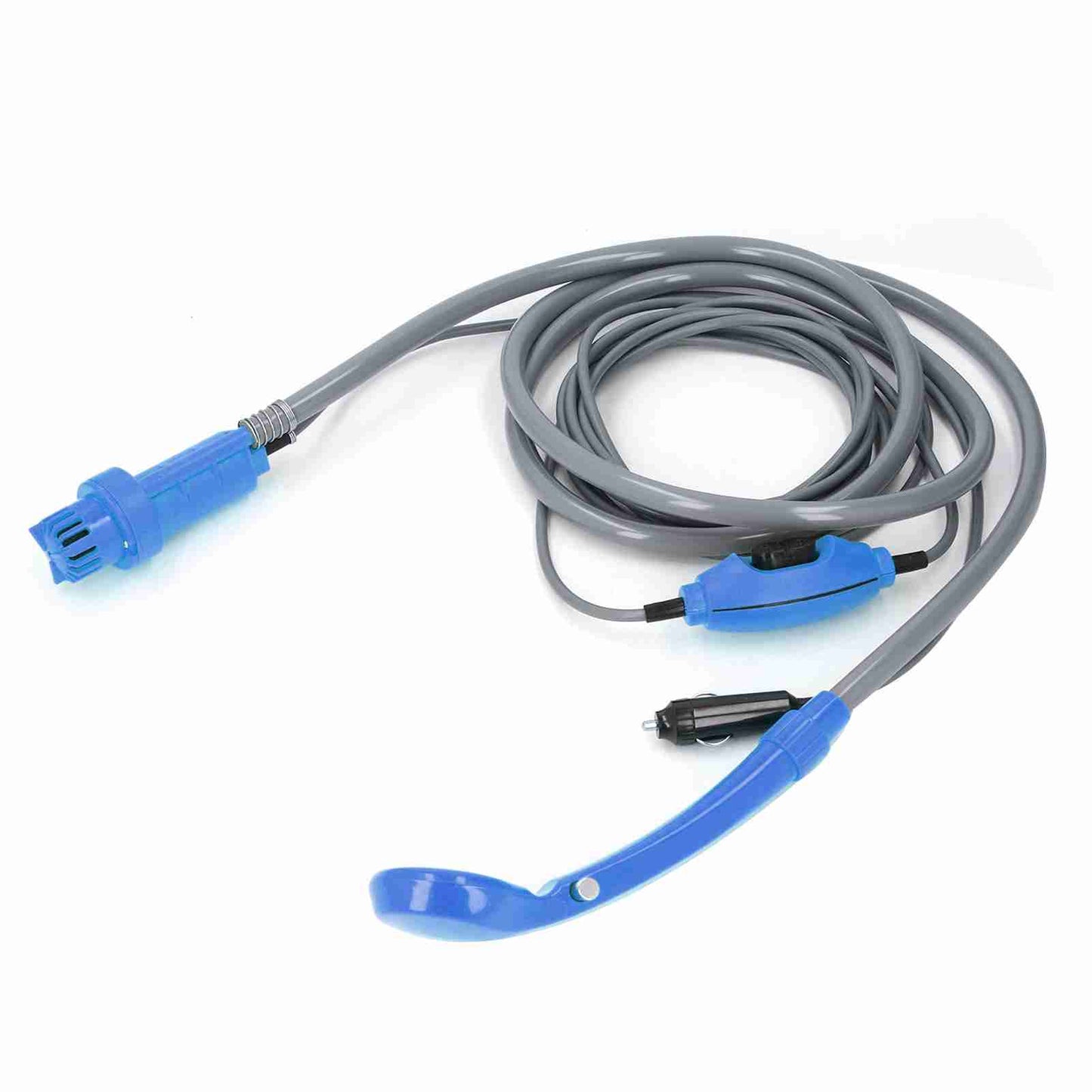 Portable Electric Vehicle Shower Kit 36W with Adjustable Water Flow for Camping and Car Washing - Blue