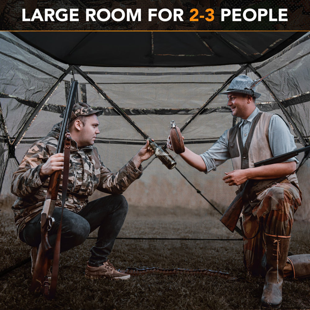 5-IN-1 Detachable Hunting Blind for 2-3 People - Camouflage