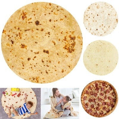 Corn Pancake Blanket - Colorful Flannel Air-Conditioning Throw