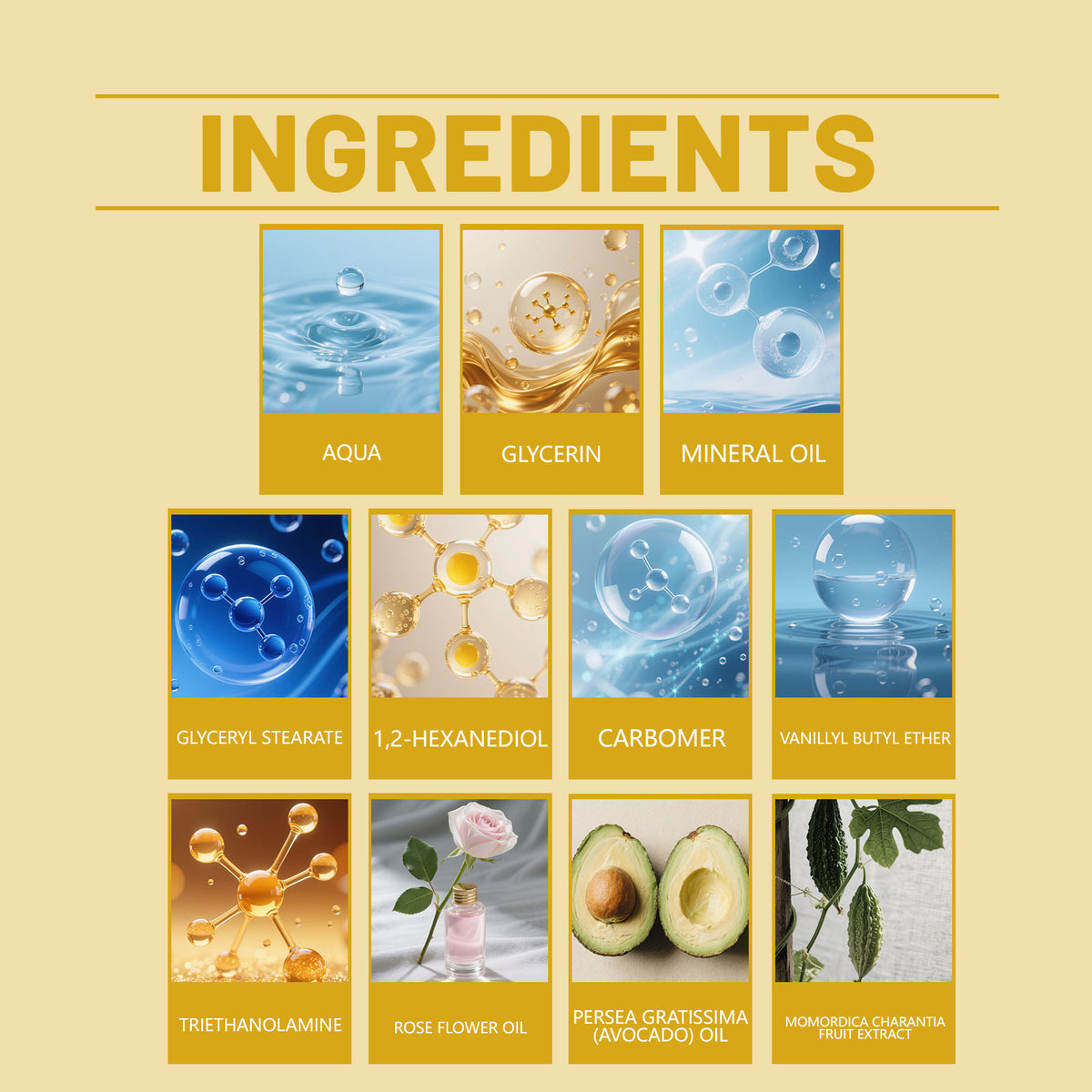 Body Care Cream with Rose Oil & Bitter Gourd - 60g