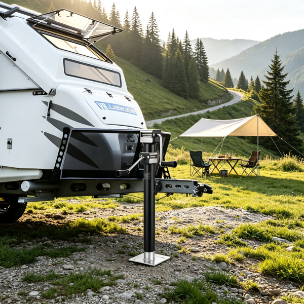15-Inch Heavy-Duty Swivel Trailer Jack for RV & Utility Trailers