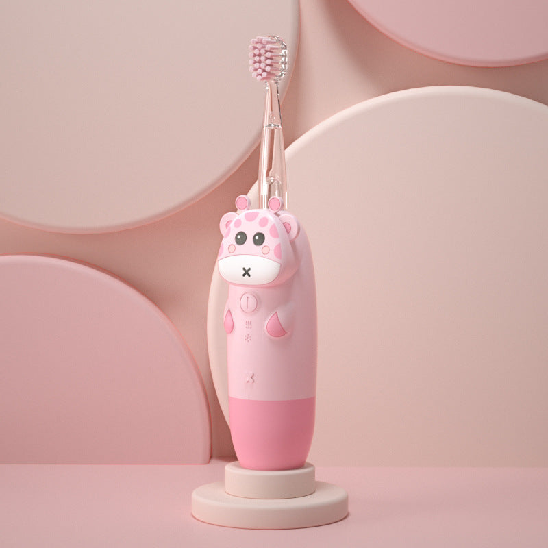 Children's Electric U-Shaped Toothbrush for 2-6 Years Old - Rechargeable & Waterproof