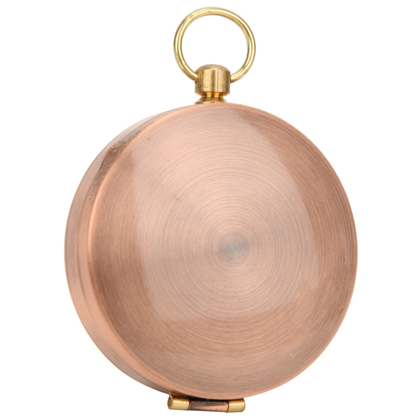 Vintage Portable Copper Flip Cover Compass for Camping