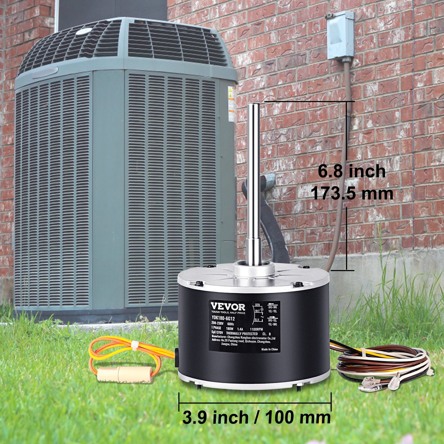 Condenser Fan Motor Replacement - 1100RPM Reversible