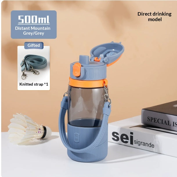 High Temperature Resistant Tritan Sports Water Bottle with Spout, 500ml & 700ml