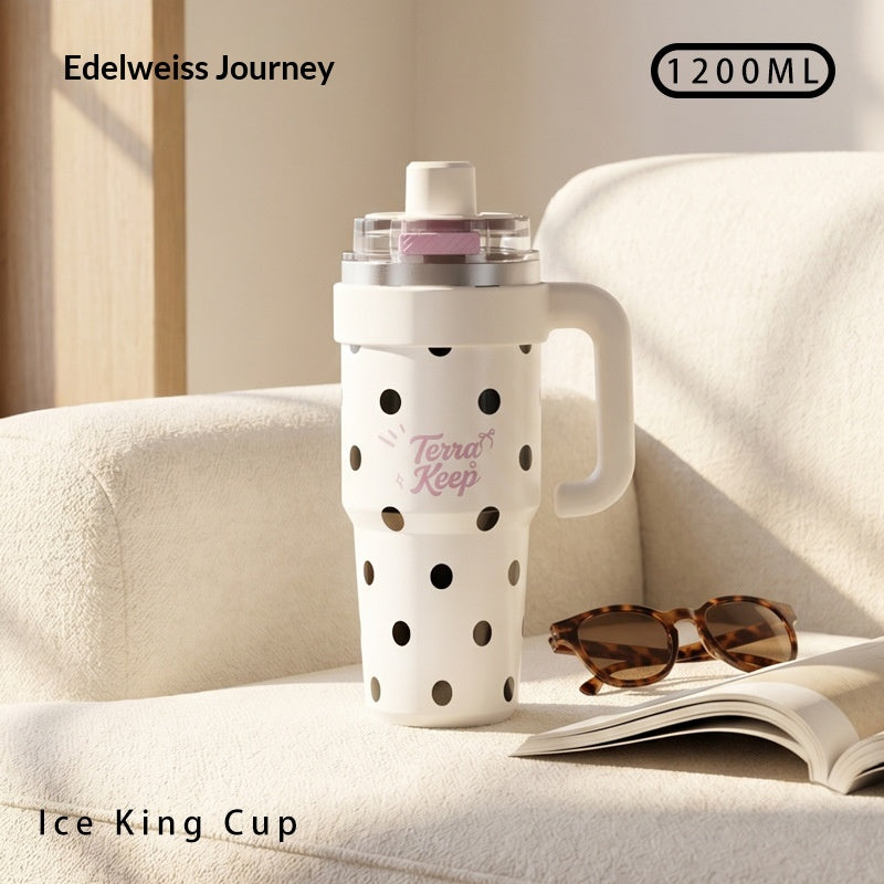 Large Capacity Ceramic Covered Water Bottle with 316L Inner Tank – Multiple Styles & 1200ML