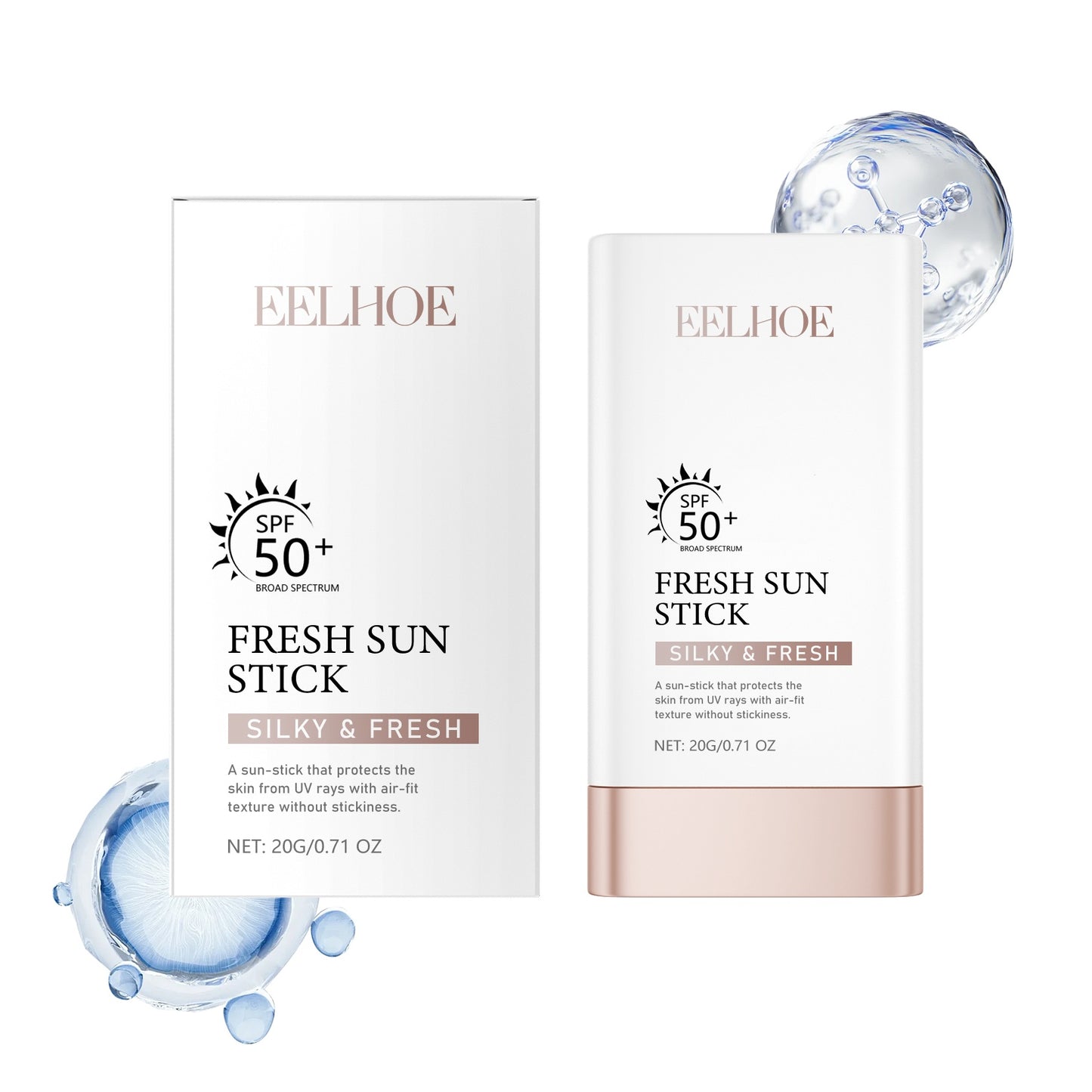 Lightweight Sunscreen Stick - 20g Mineral SPF for Skin Protection