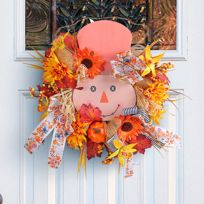 Autumn Harvest Festival Wooden Board Garland for Home Decor