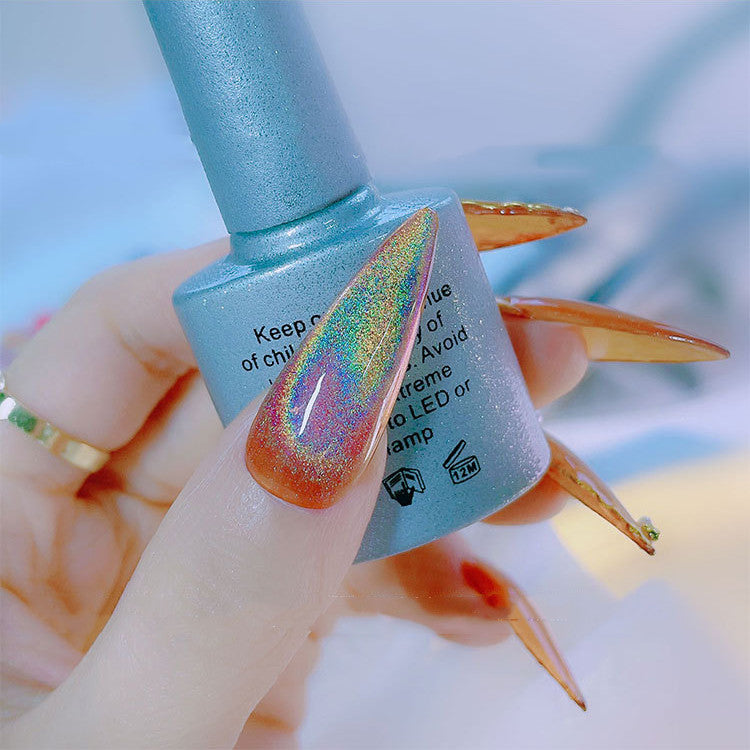 Universal Colorful Cat Eye Gel Polish - Rainbow UV Nail Art