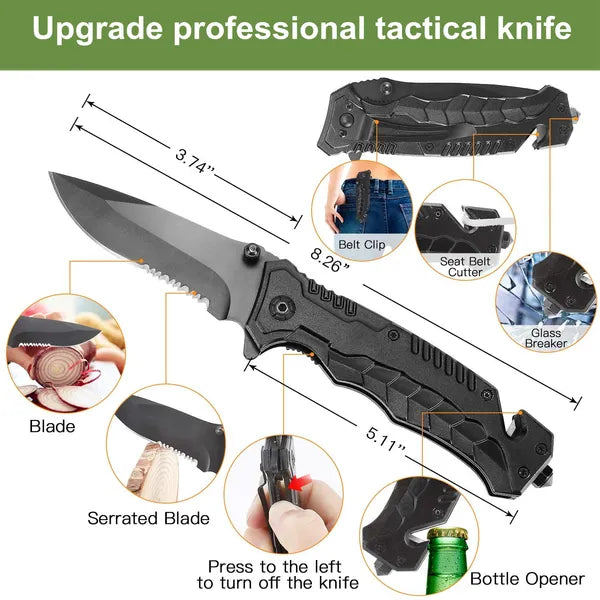 30-in-1 Outdoor Survival Kit with First Aid, Tactical Tools & Emergency Gear