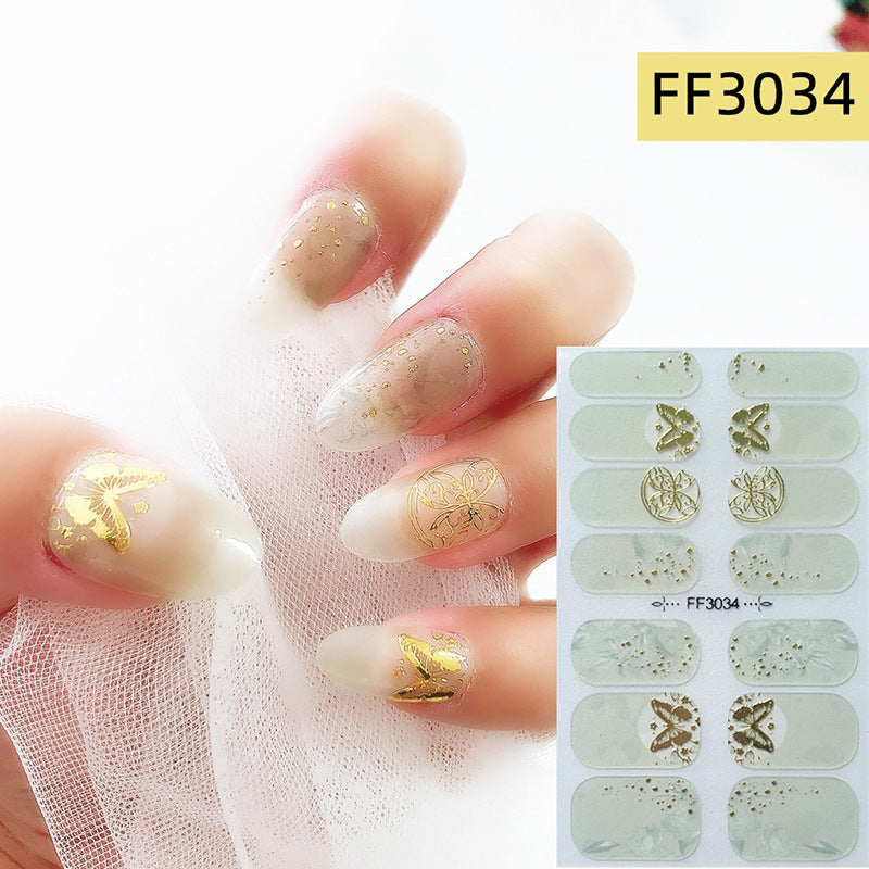 3D Nail Art Crystal Nail Polish Film Full Paste Non-Toxic Durable Stickers