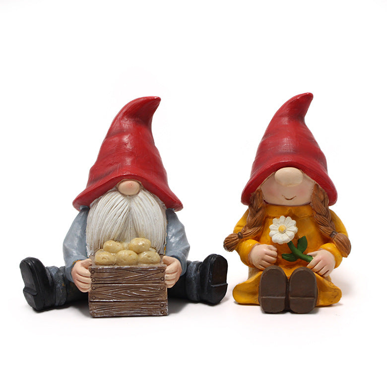 Micro Landscape Small Decorative Garden Ornament - 2PC Set, European Style