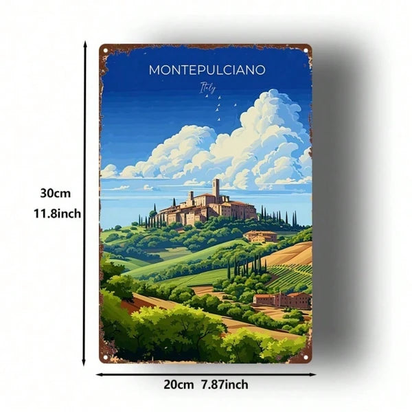 Metal Tin Sign Wall Decoration - 20cm x 20cm