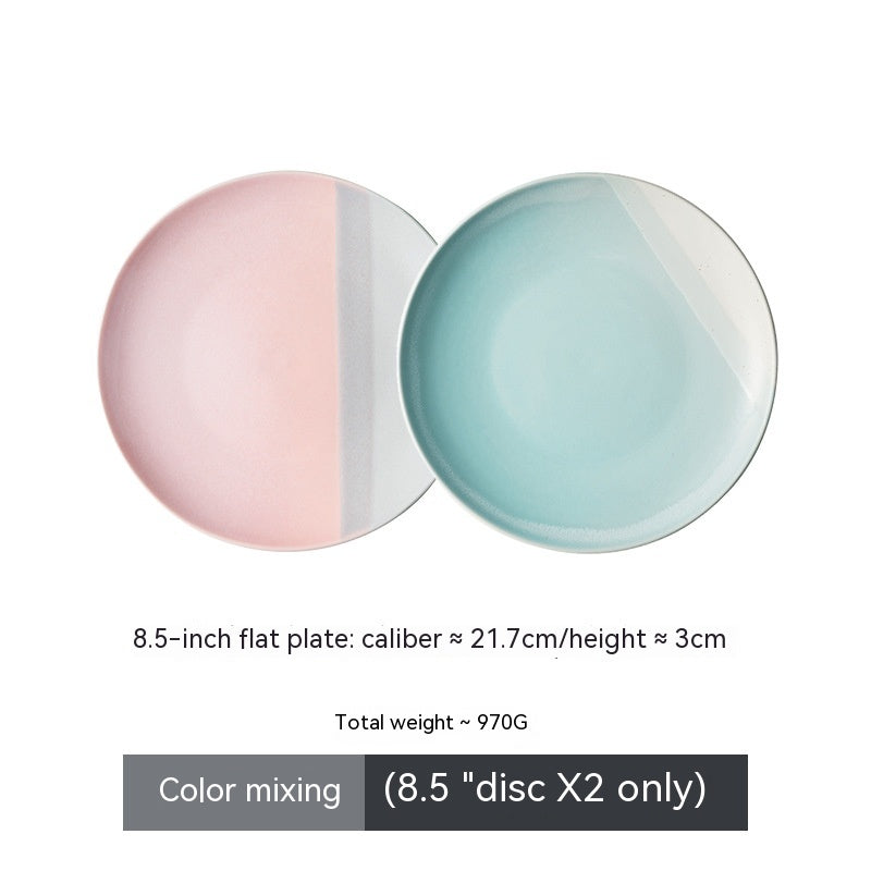 Flat Dish Set for Home Kitchen - Assorted Styles & Sizes