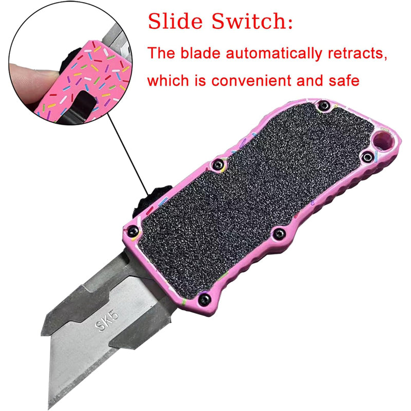 Retractable Multi-Purpose Knife with 5 Spare Blades - EDC Tool