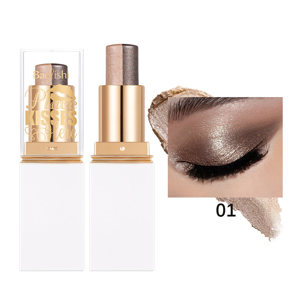 Six-Color Pearlescent Eyeshadow Stick - Versatile Glitter Color Makeup
