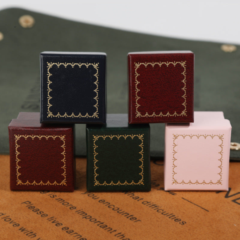European-Style Multi-Shape Vintage Ring Storage Box Set - Jewelry Organizer
