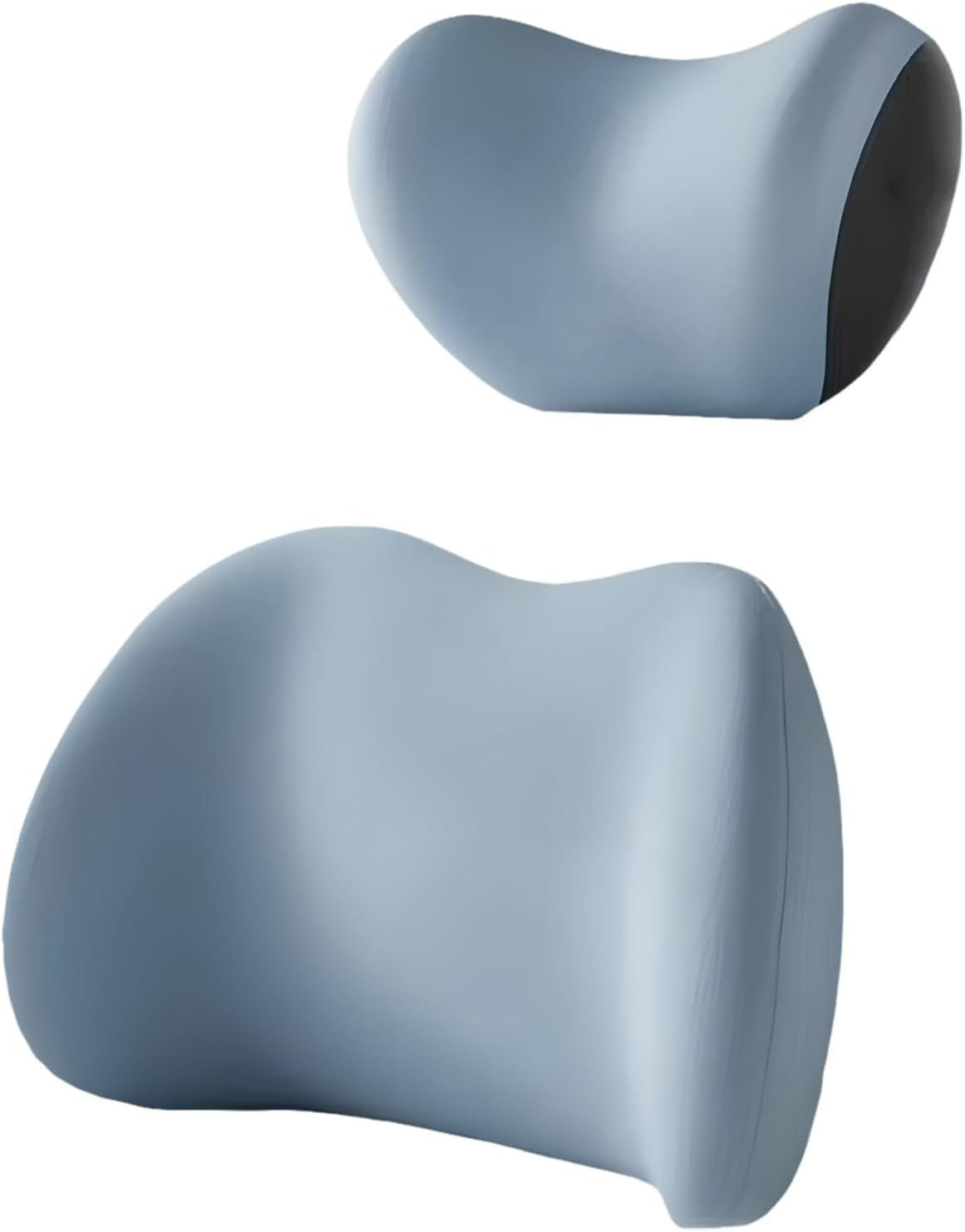 Universal Automotive Waist Cushion & Headrest Neck Support - Four Seasons Comfort