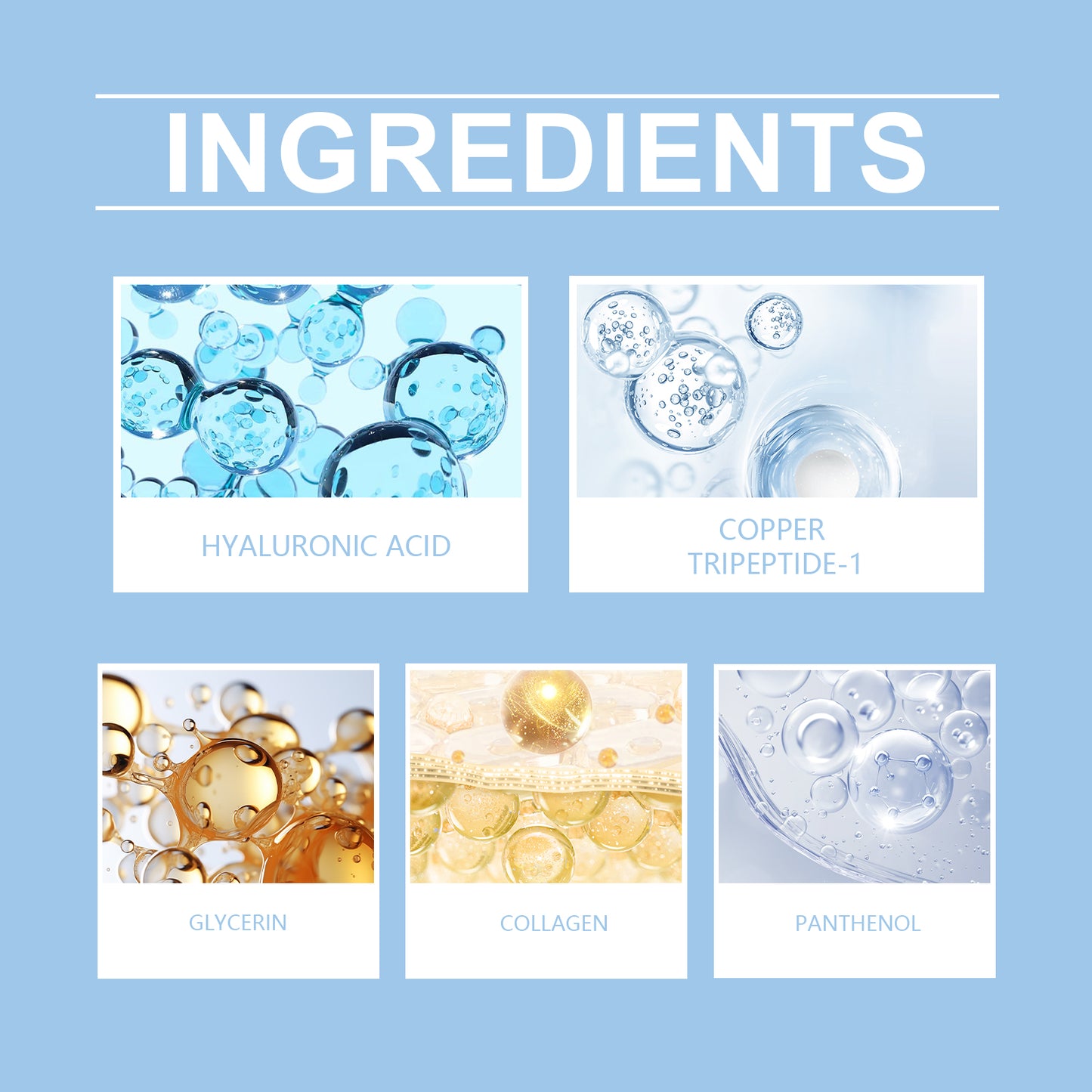 Facial Moisturizing Serum with Collagen & Vitamin B5 - 30ml