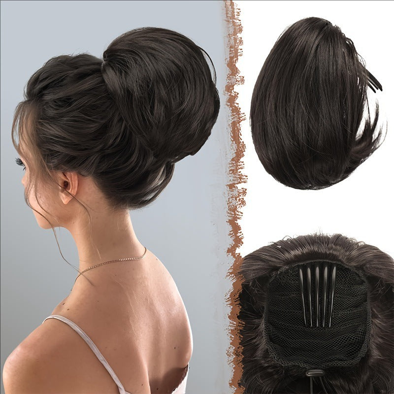 Hair Style Ponytail Wig with Drawstring Inset – Synthetic, Heat-Resistant