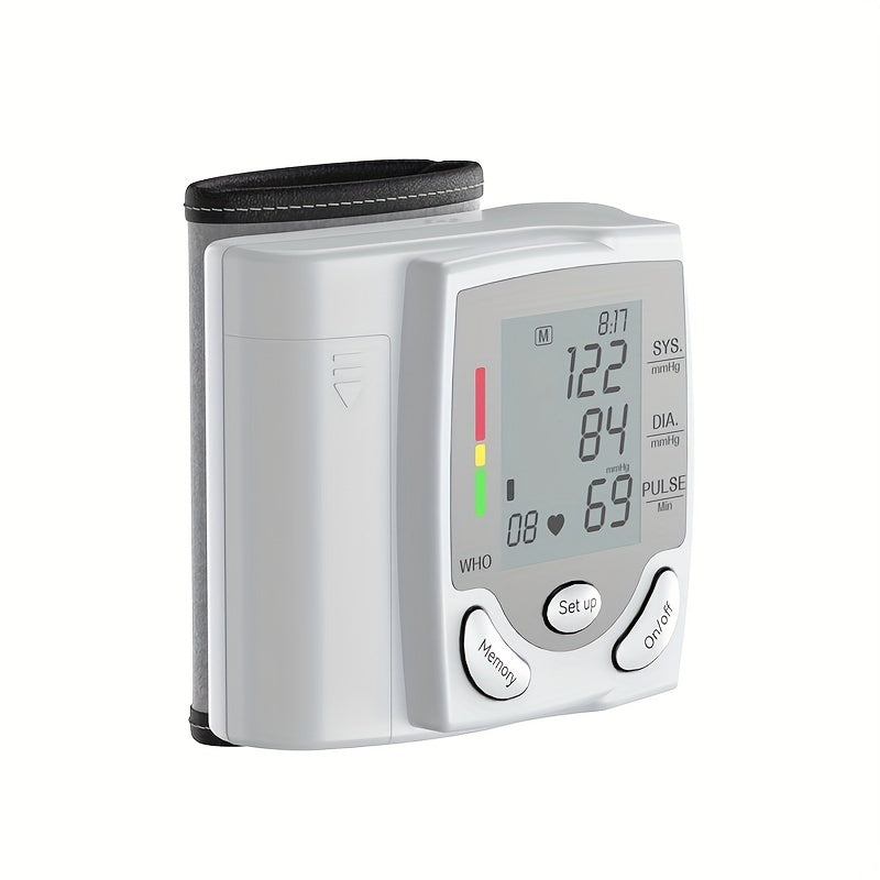 Wrist Blood Pressure Monitor with Voice & LCD Display