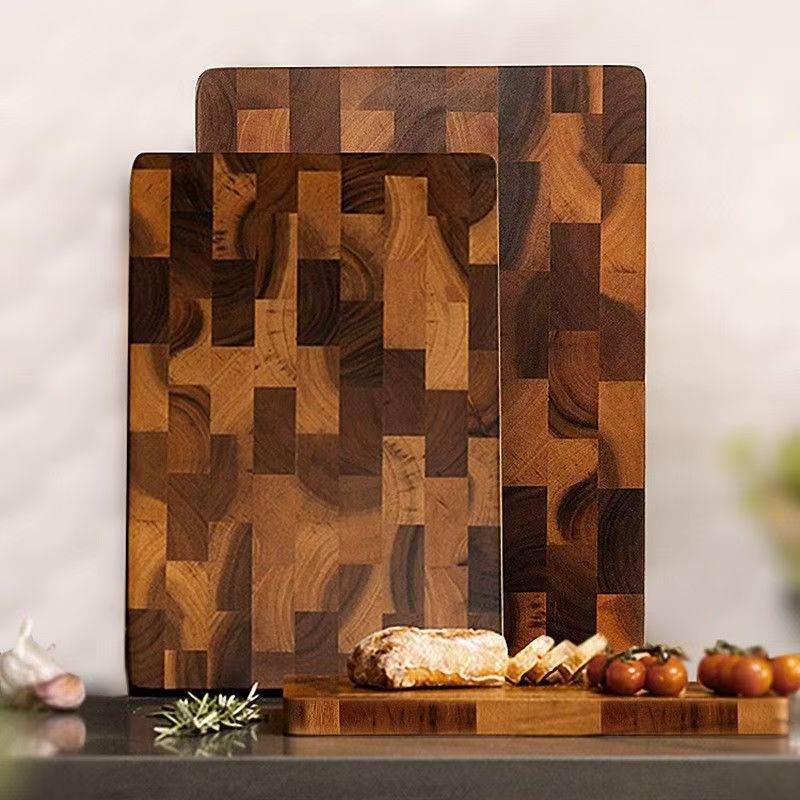 Solid Wood Acacia Chessboard and Cutting Board - Multiple Sizes