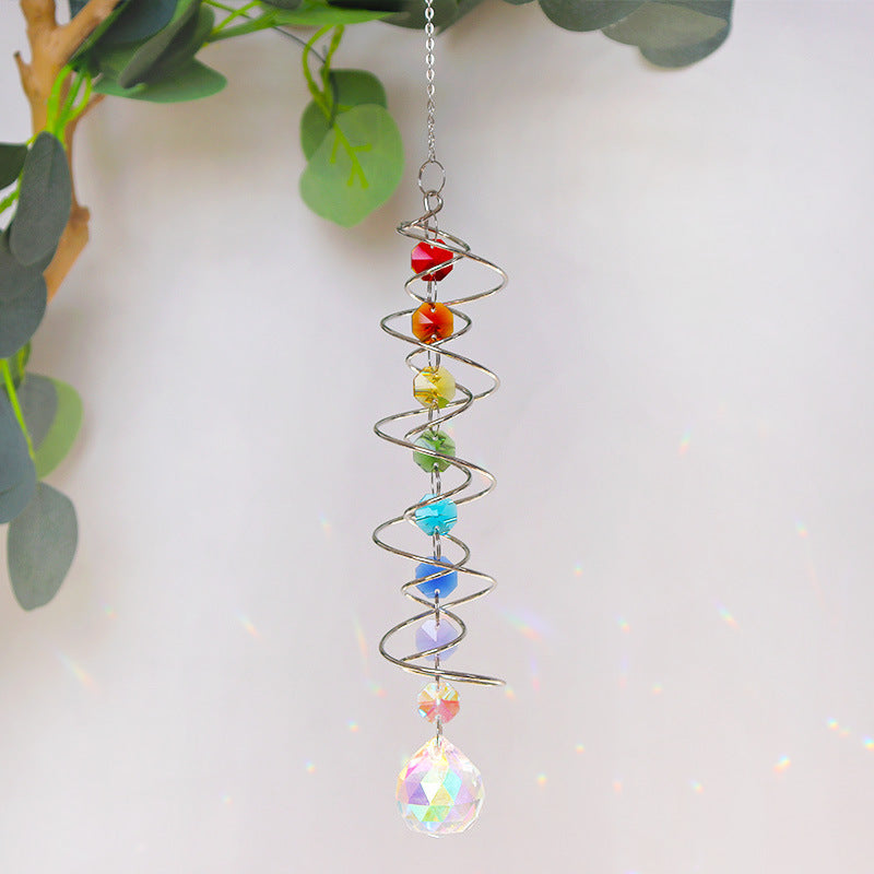 Modern Crystal Geometric Spiral Rotator Sunlight Trapper - Home Decor