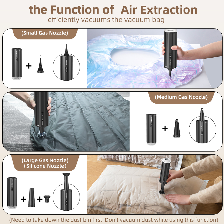 Car Vacuum Cleaner with HEPA Filter 15000PA Strong Suction 20-25 Min Battery
