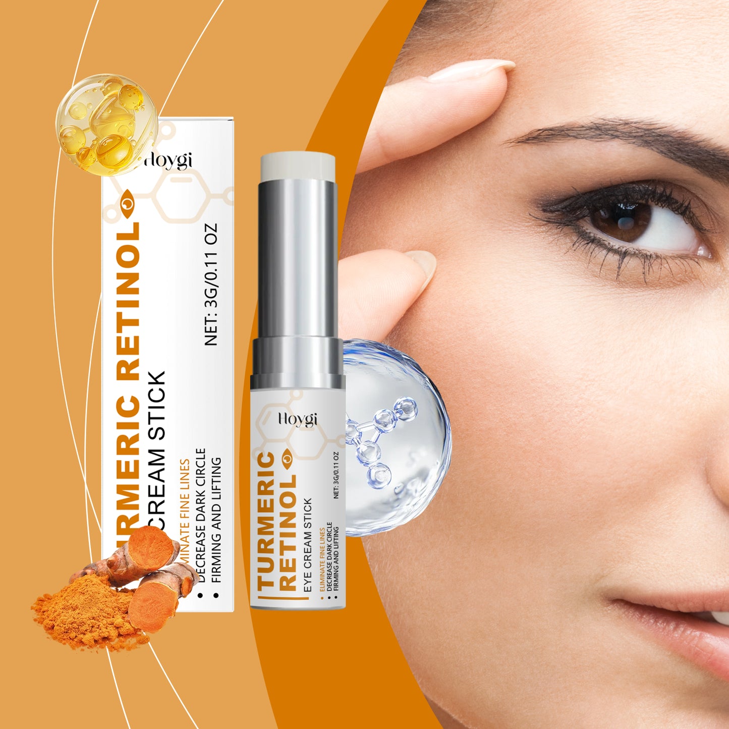 Retinol Eye Cream Stick - Moisturizing Anti-Aging Eye Treatment