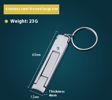 Multifunctional Foldable Nail Clippers Keychain Set - Portable 3-in-1