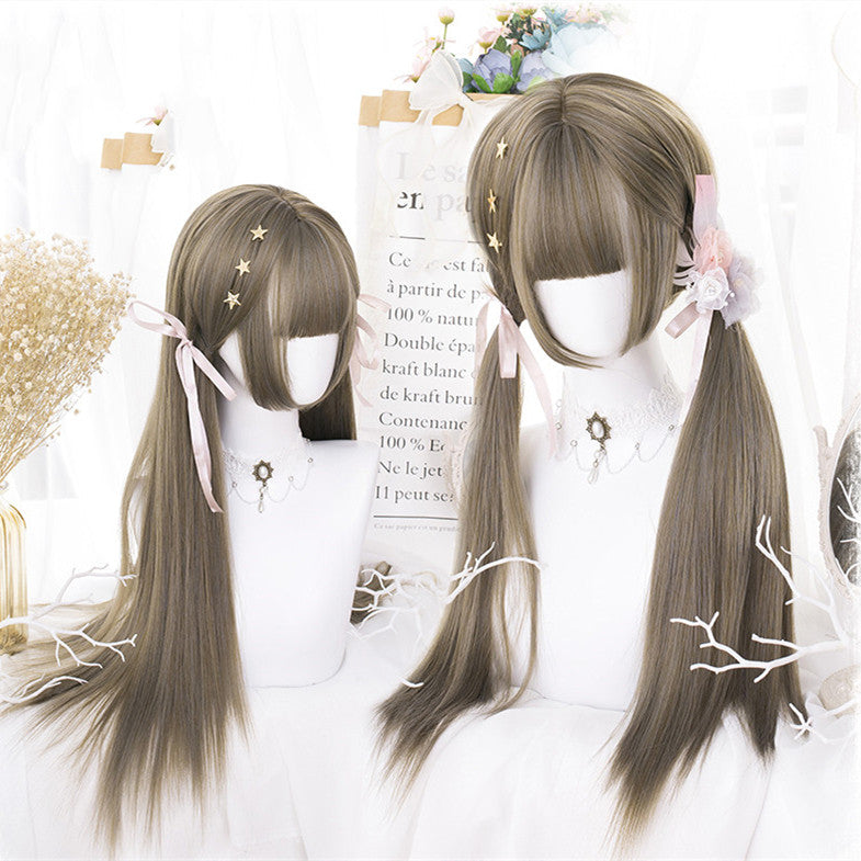 Long Straight Black Cosplay Wig - 70cm
