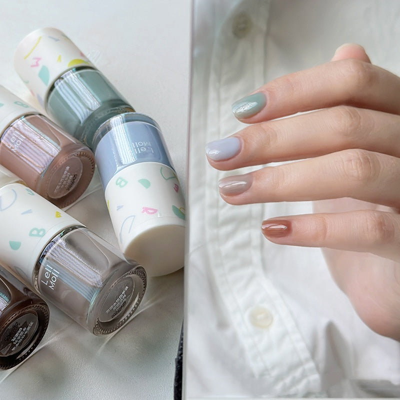 Water-Based Tearable Nail Polish - Quick-Drying & Odor-Free Formula