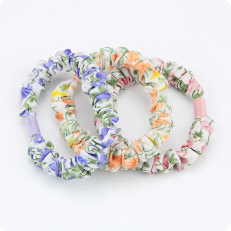 Children's Floral Hair Accessories Rubber Bands Hair Rings - Colorful & Cute
