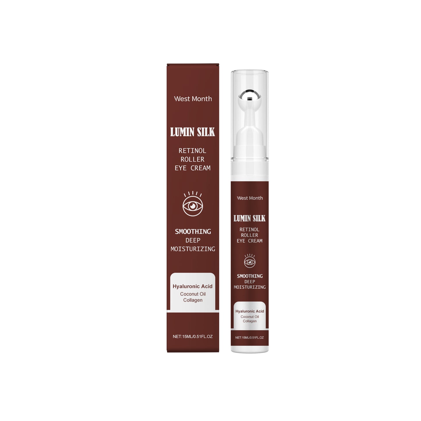 Retinol Eye Cream with Hyaluronic Acid for Fine Lines and Hydration
