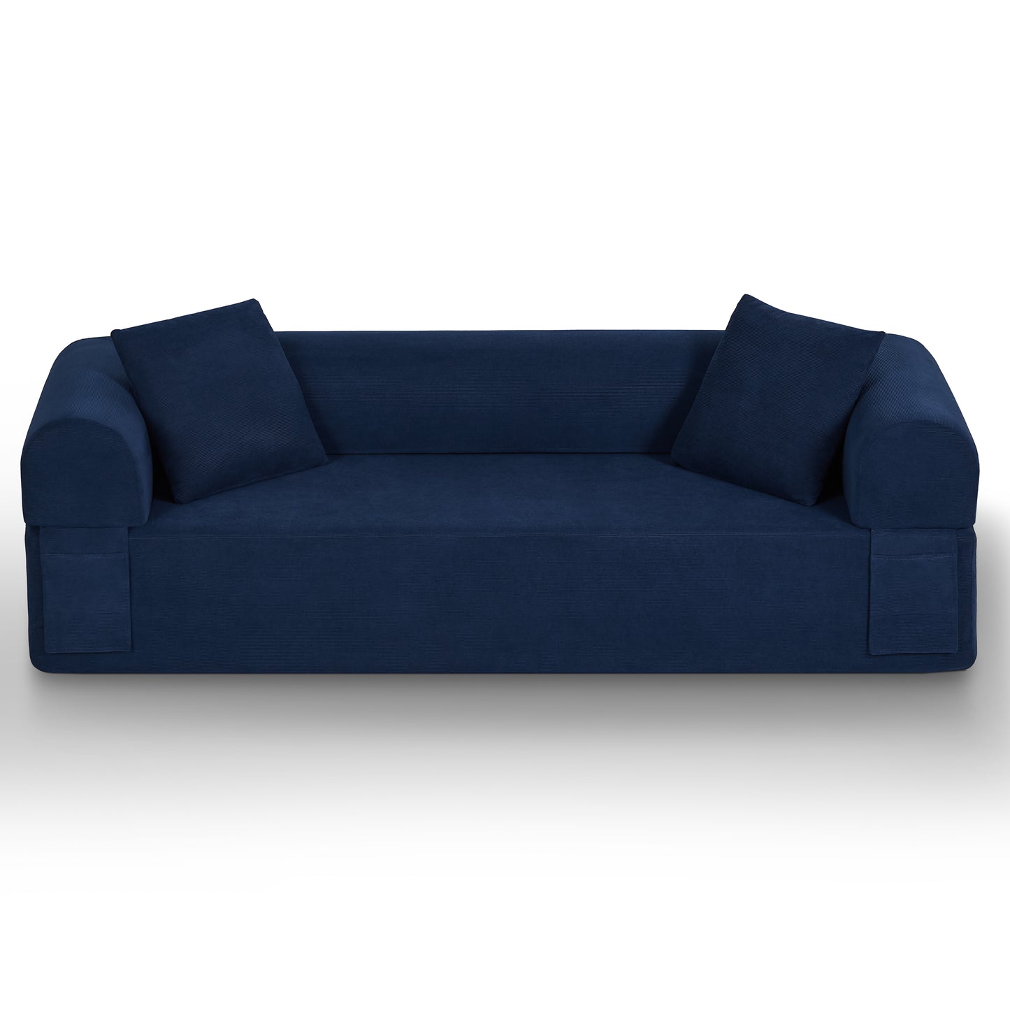 Modern 3-Seater Sofa - No Assembly, Compact Design, Blue