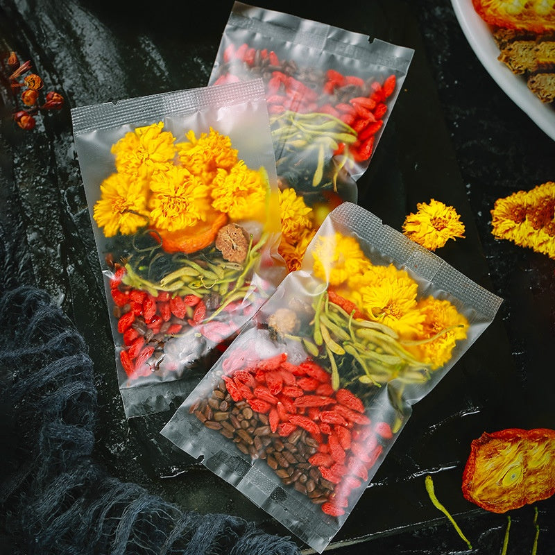 Chrysanthemum Goji Herbal Tea Bags - Honeysuckle & Dandelion Blend