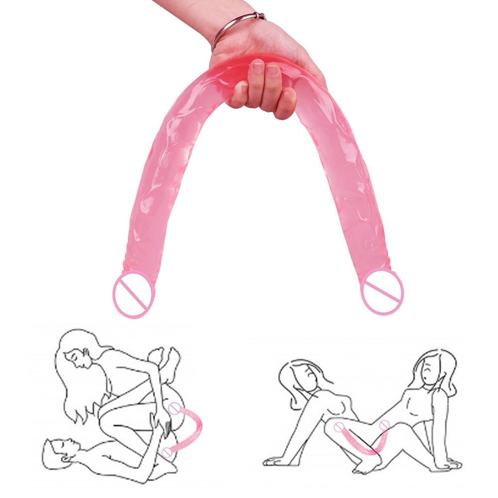 55cm Double-Headed Female Toy - PVC Lengthened Adult Supplies, Multiple Colors