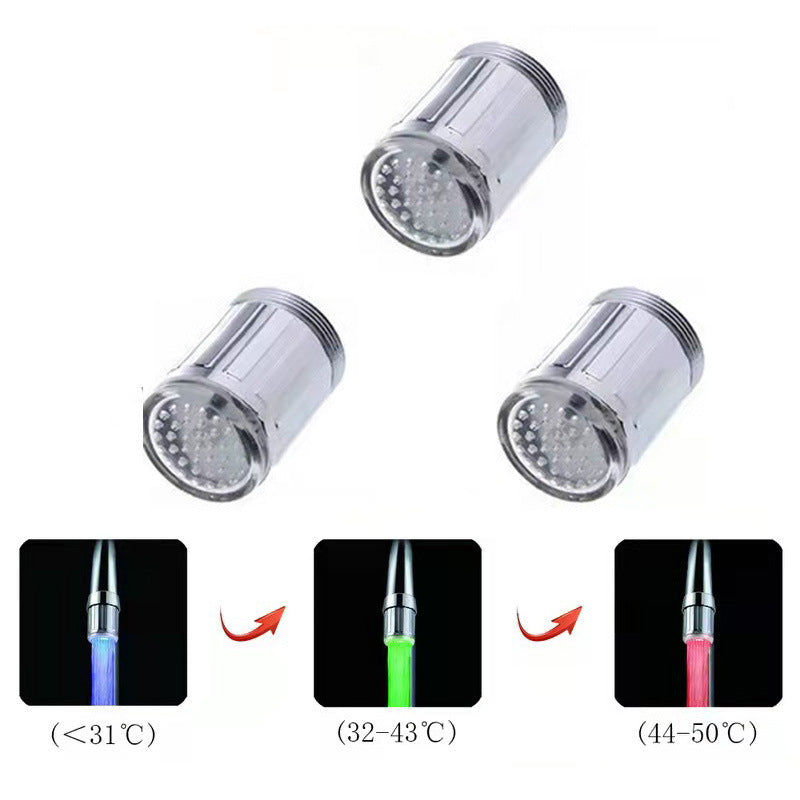 7 Color Change LED Shower Head Water Faucet Light for Bathroom Glow